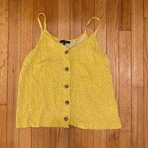 Yellow Polka dot top